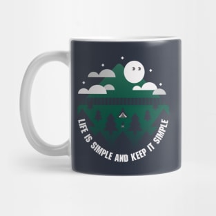 Best Camping Design | Life Is Simple Mug